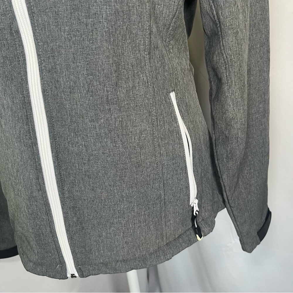 Roper Women's Softshell‎ Jacket Gray with White Details Size XL - Picture 3 of 8
